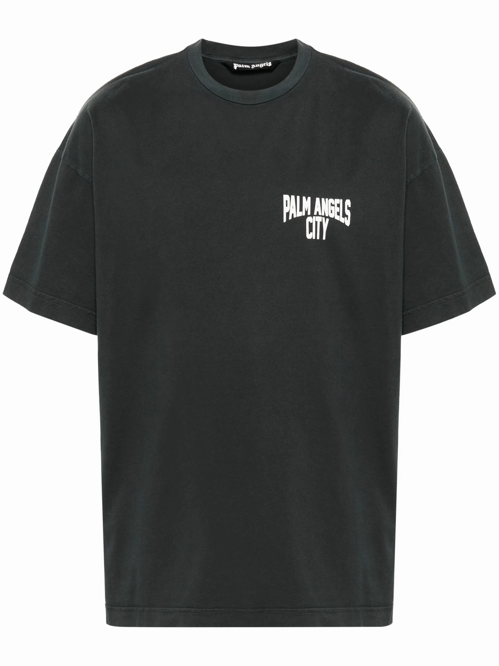 T Shirts Tops City washed-effect T-shirt