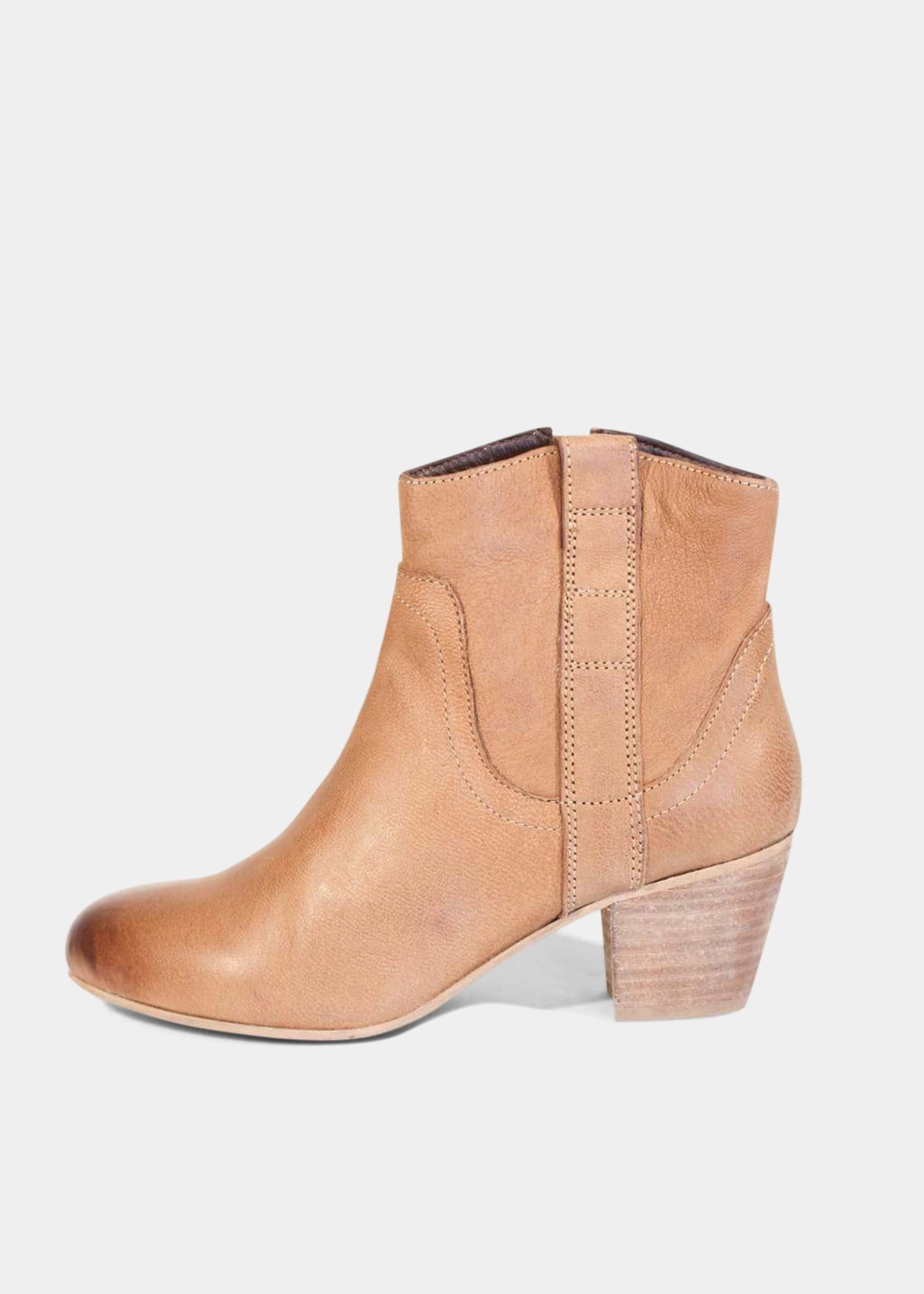 Cleated Mid Chelsea Boots Texan Cowboy Booties
