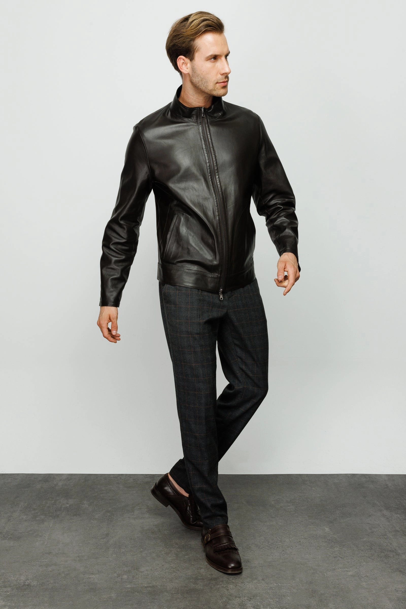 Plus Size Formal Wear Jackets The Del Rio Leather Black Men Jacket