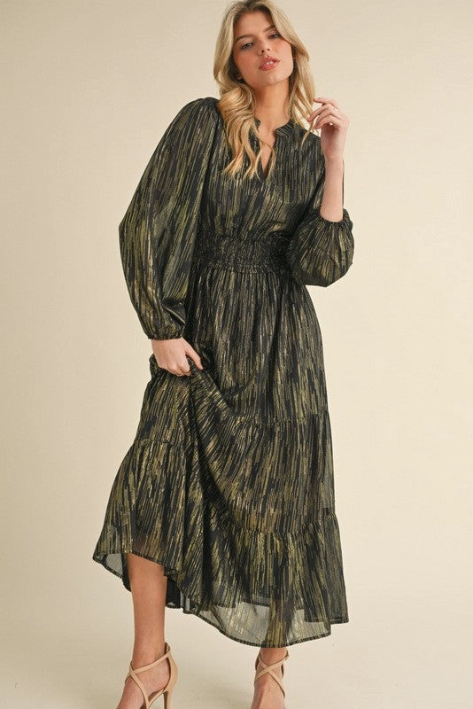 Maxi Dress With Off Shoulder Sleeves The Elegant Chiffon Maxi Dress