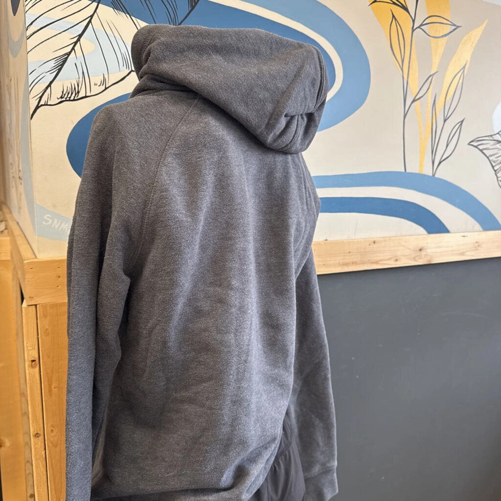 The North Face - Women's Hoodie Sweater - MSRP $85: Grey/White/Red-women-MD Chouinard Sweatshirts