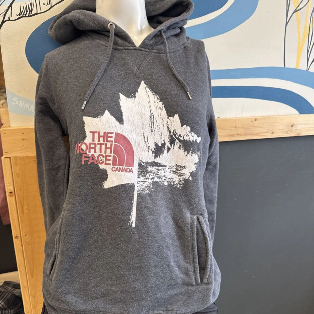 Sweatshirts On Sale The North Face - Women's Hoodie Sweater - MSRP $85: Grey/White/Red-women-MD