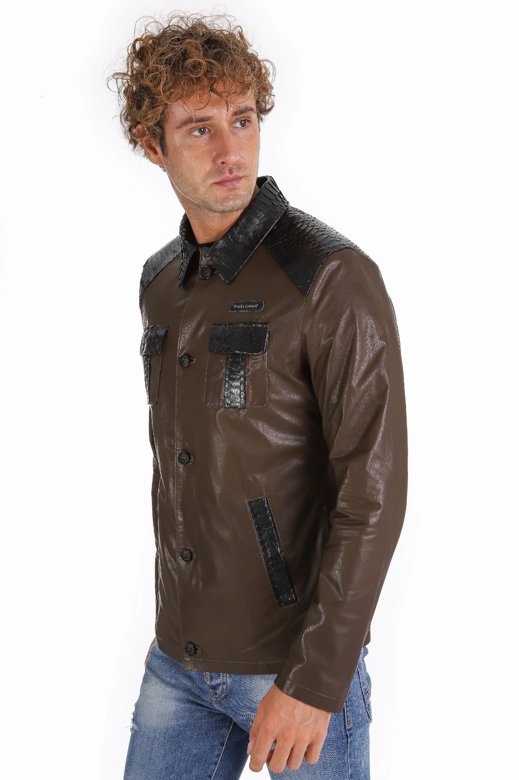 Safety Jackets Near Me The Pitman Brown Leather Men Jacket