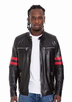 Spider Winter Jackets The Urban Black Leather Men Jacket