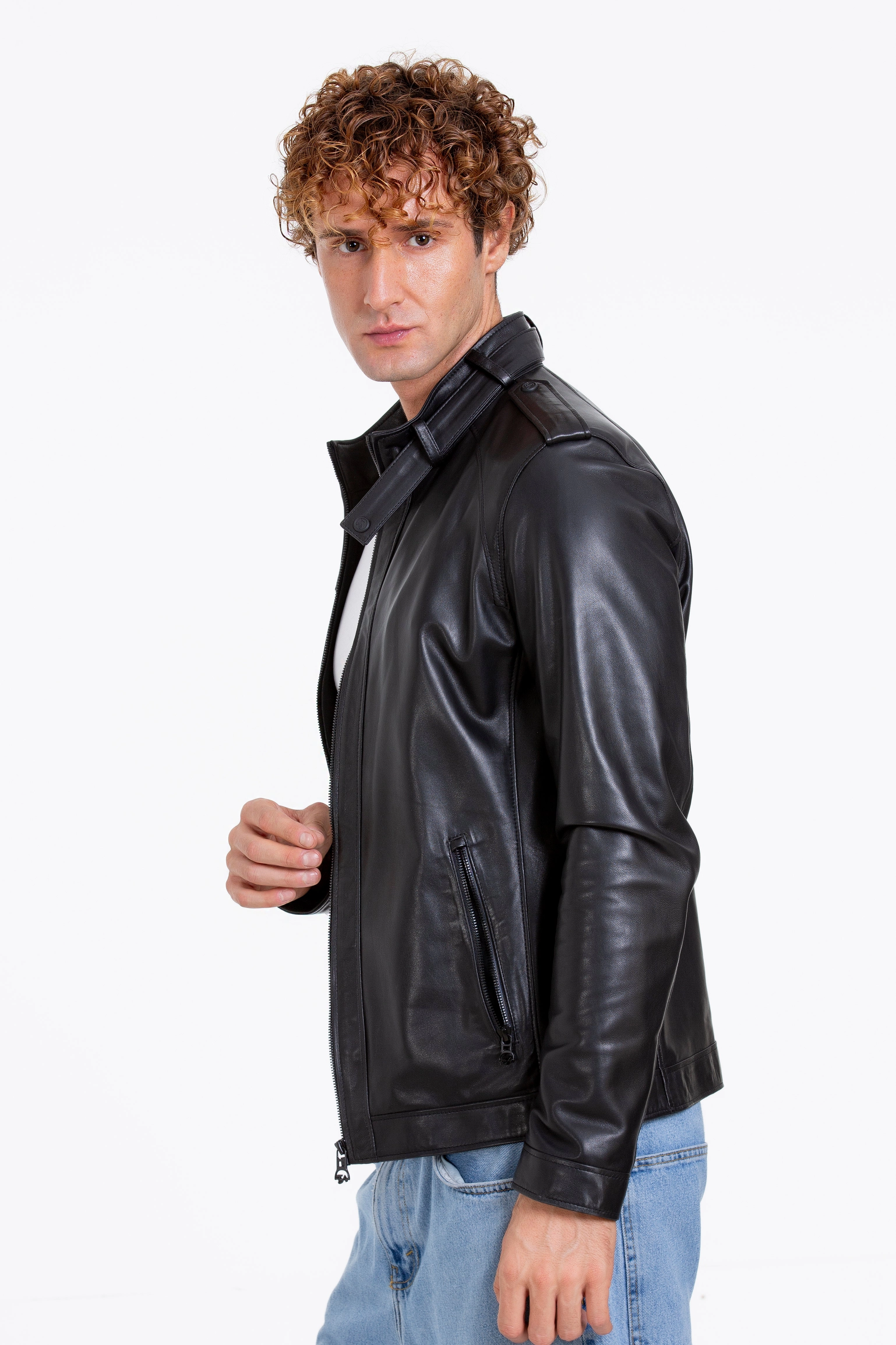 Starter Jackets 90s Knicks The Vinohrady Black Leather Men Jacket