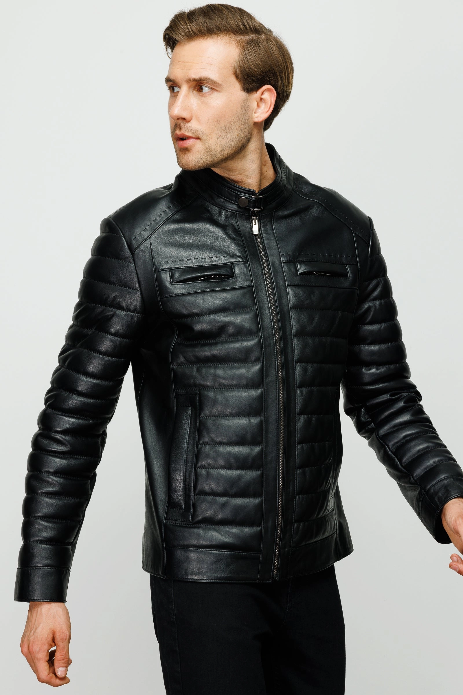 The Wilkerson Black Leather Men Jacket Best For Jackets
