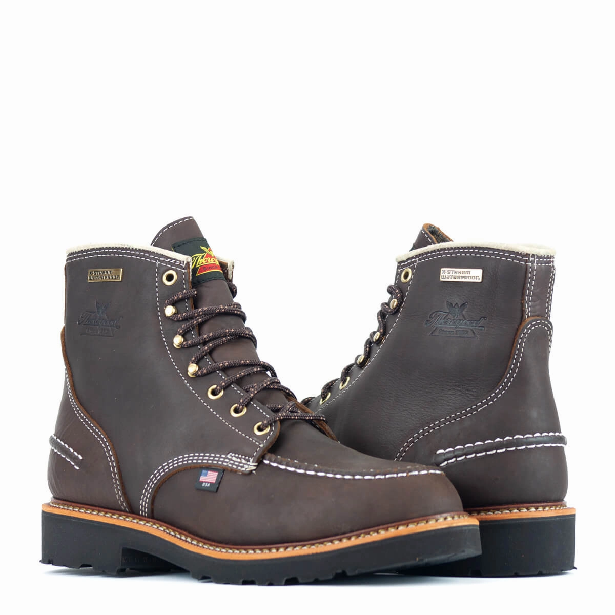 Waterproof 8 Inch Work Boots Thorogood 1957 Series Flyway Waterproof 6" Briar Pitstop 814-4140