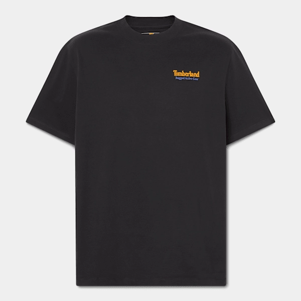 Timberland Rugged Active Gear Back Graphic T-Shirt Black/Dark Wheat Men'S Steven Universe T Shirts