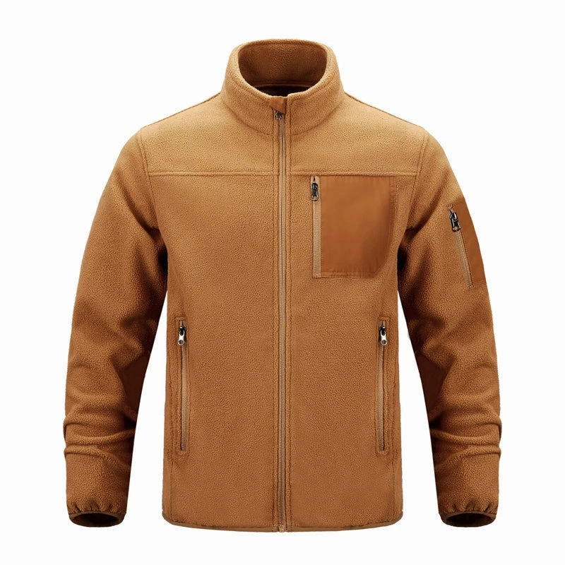 Used Denim Jackets Winter Men Polartec Warm Jackets Casual Man Fleece Lined Windbreaker Coats Men Soft Shell Stand Collar Tactical Hiking Jackets