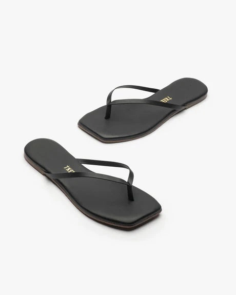 Flip Flops Reviews TKEES - SQUARE TOE LILY BLACK
