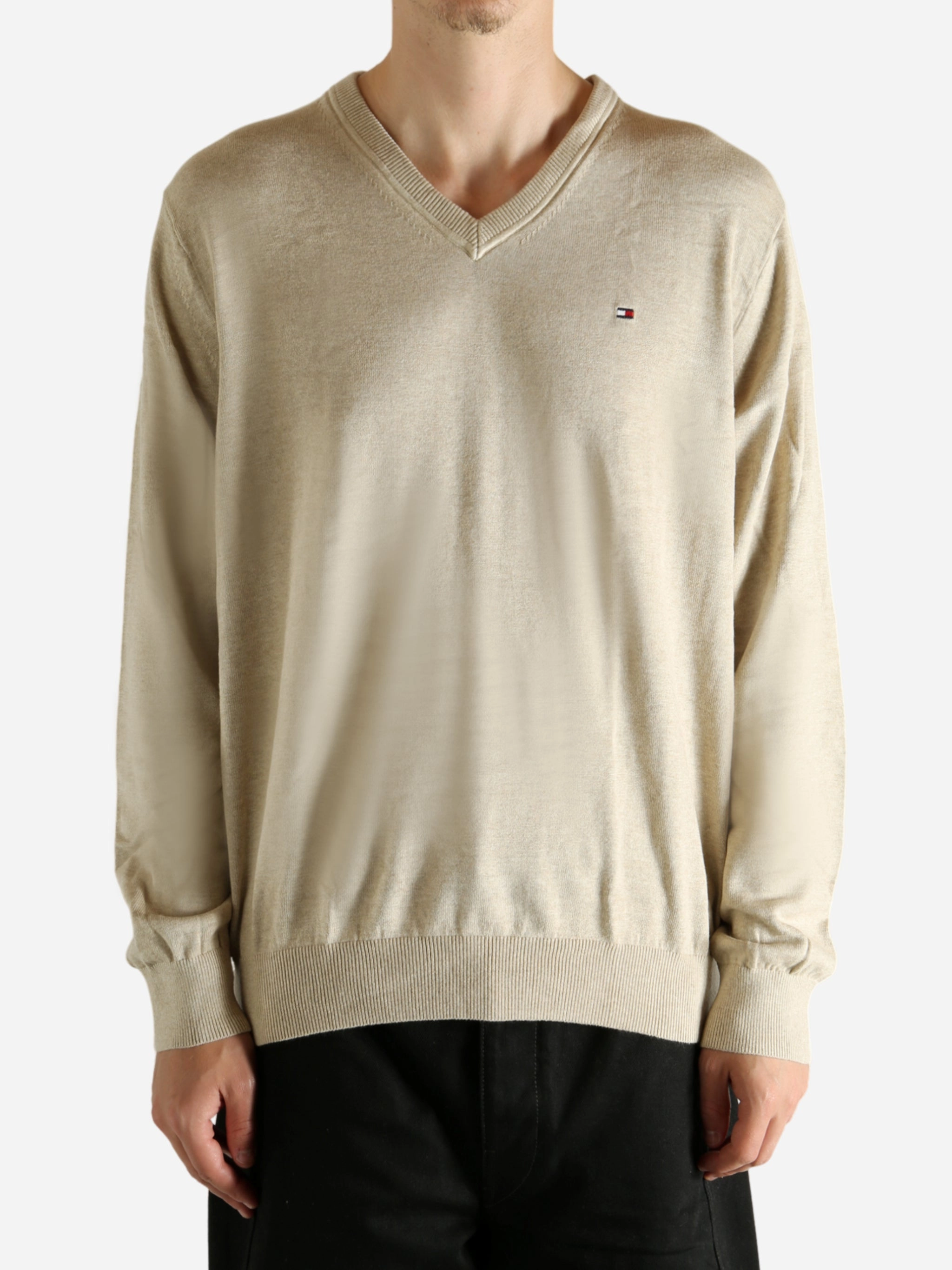 TOMMY HILFIGER - Men M Syracuse Vneck Sweater Bogner Knitwear