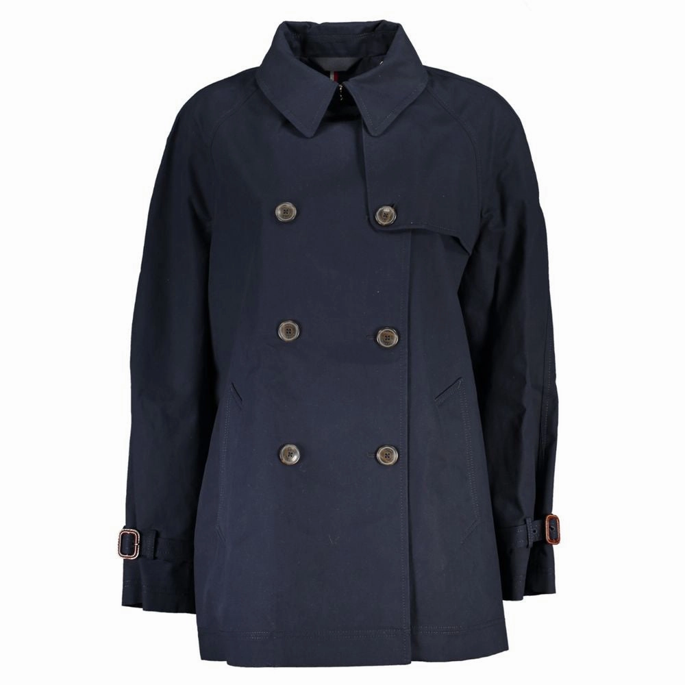 Best Bomber Jackets Tommy Hilfiger Blue Cotton Jackets & Coat