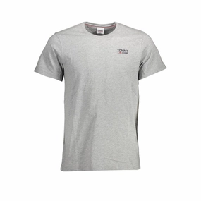 Tommy Hilfiger Brown Cotton Men T-Shirt Blank For Printing