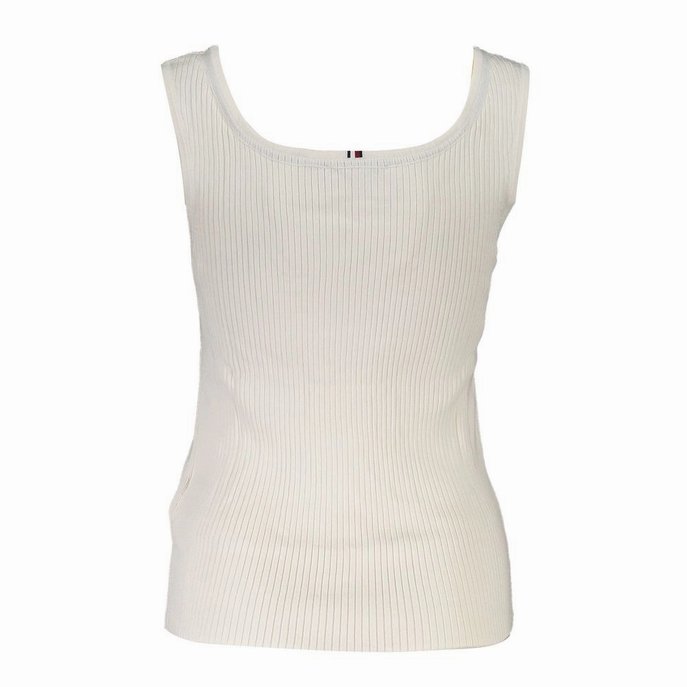 Tommy Hilfiger White Modal Women Top Top T Shirts