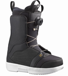 Salomon Pearl BOA Women's Snowboard Boot 2024 - Black Latex Boots