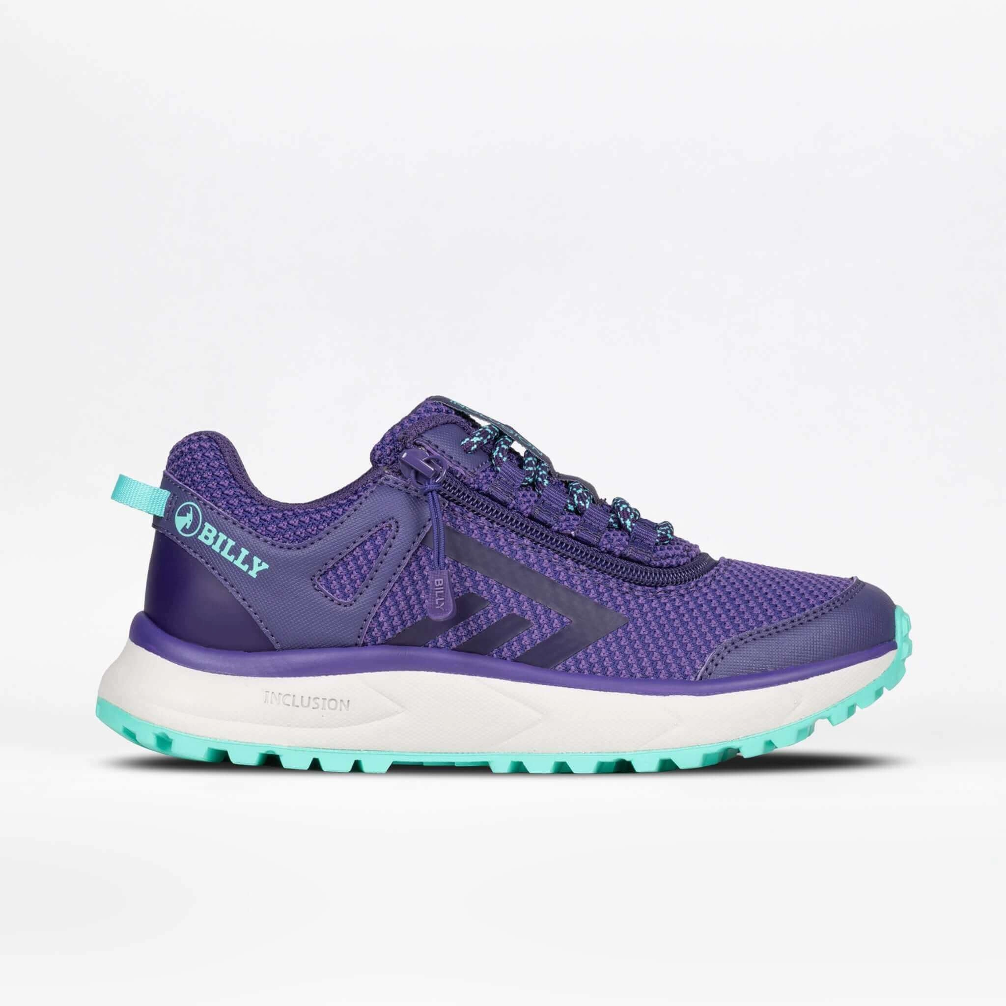 Women's Purple/Mint BILLY Inclusion Trail Trail Running Shoes Vs Regular