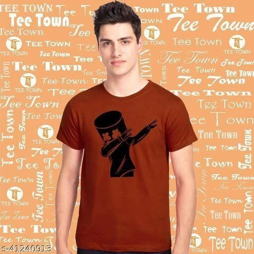 Trendy Designer Men Tshirts Peach T Shirts