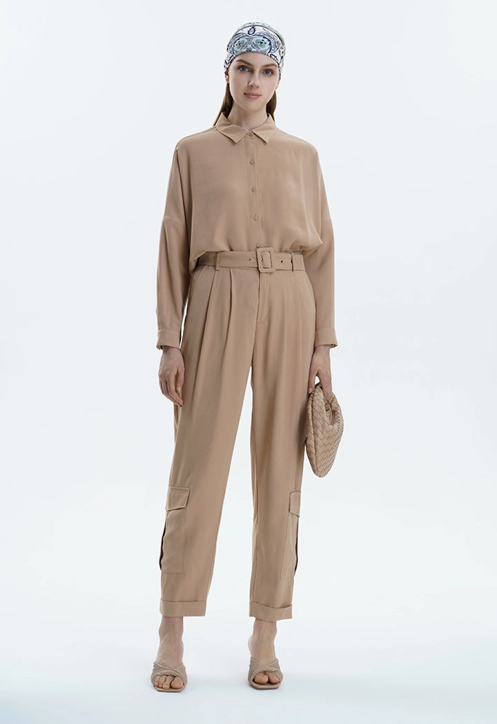 Side Pockets Cargo Solid Pants Daniel Tosh Cargo Pants Day