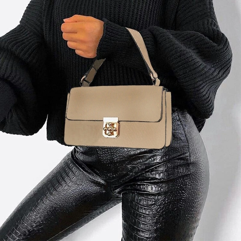 Fancy Cargo Pants High Waist Pencil Faux Leather Pants Trousers