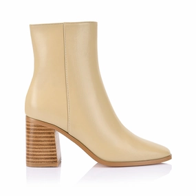 Liliah Ankle Boots - Beige Chiko Ankle Boots