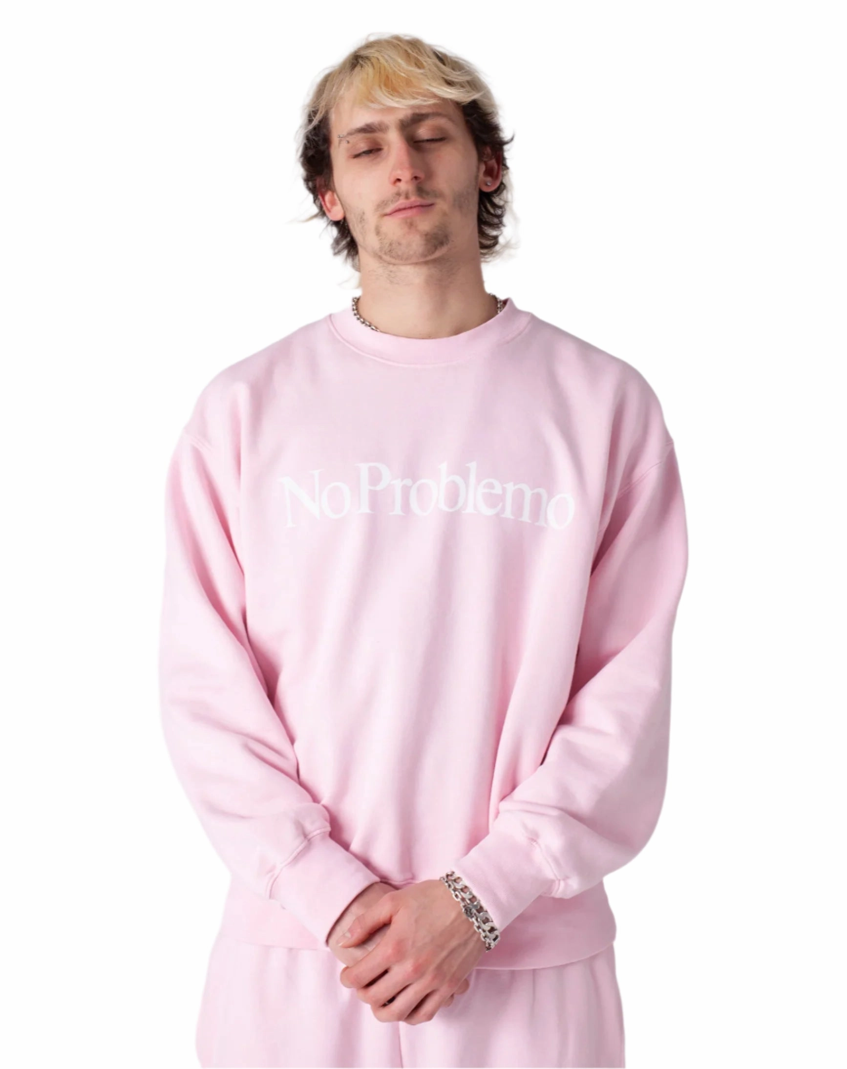 NO PROBLEMO SWEATSHIRT / PALE PINK Best Place To Buy Plain Sweatshirts