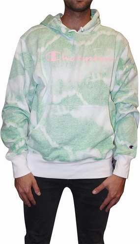 Champion Men's Reverse Weave Tie Dye Hoodie Sweatshirt Styling Sweatshirts