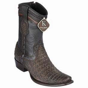 Men's King Exotic Caiman Belly Dubai Style Short Boots 479B82