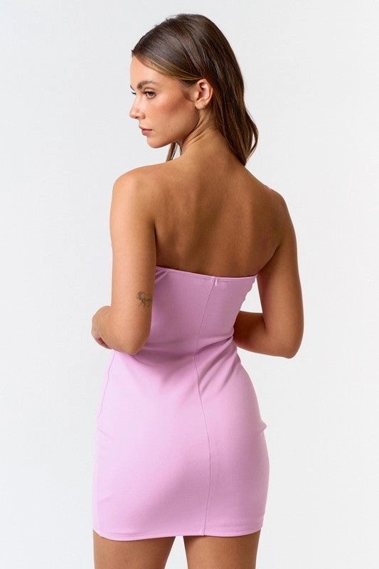 Dream Girl in Lace Tube Mini Dress Micah Mini Dress