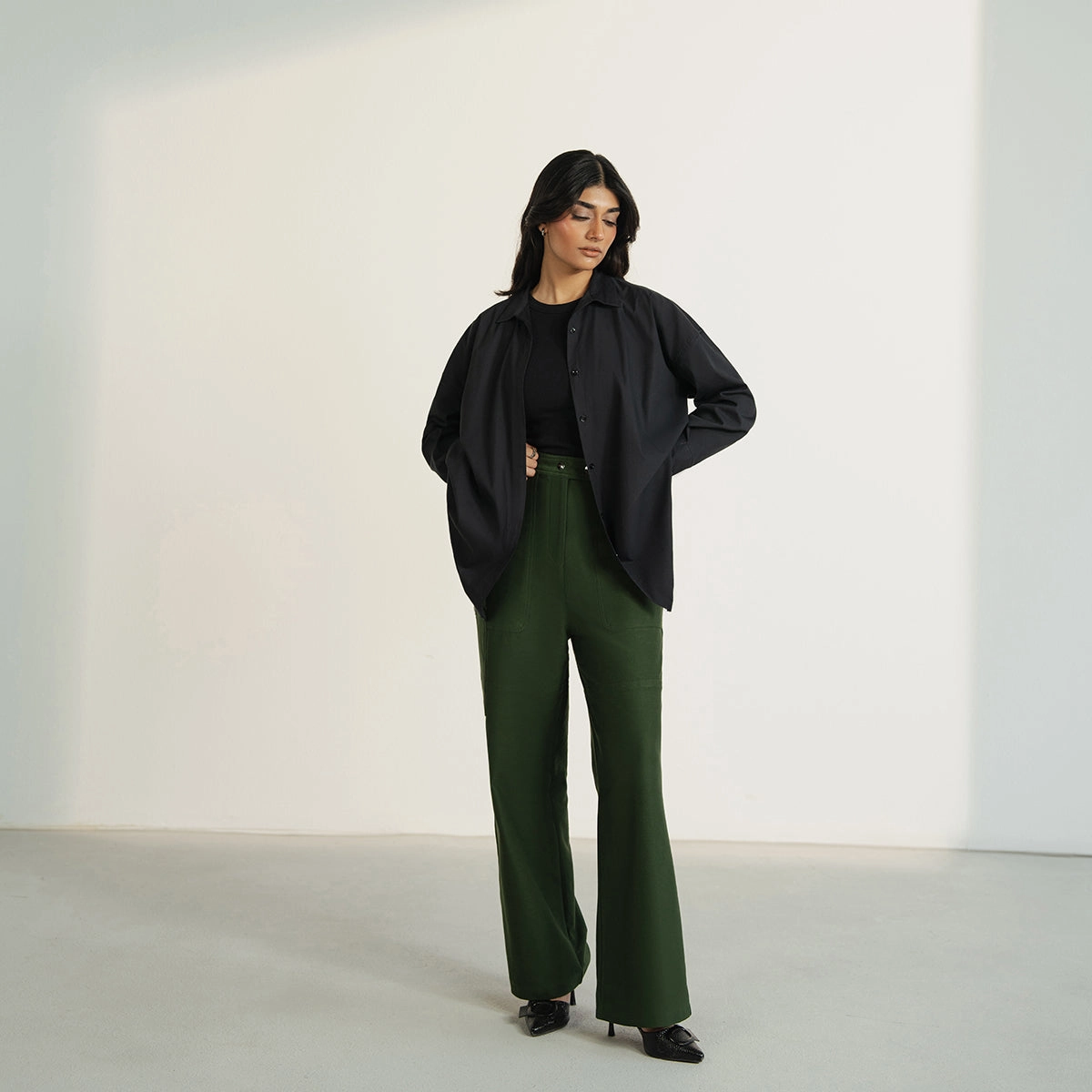 Name Brand Cargo Pants Twill Terry Cargo Pants