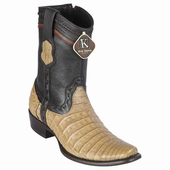 Men's King Exotic Caiman Belly Dubai Style Short Boot 479BG8251 Touring Boots