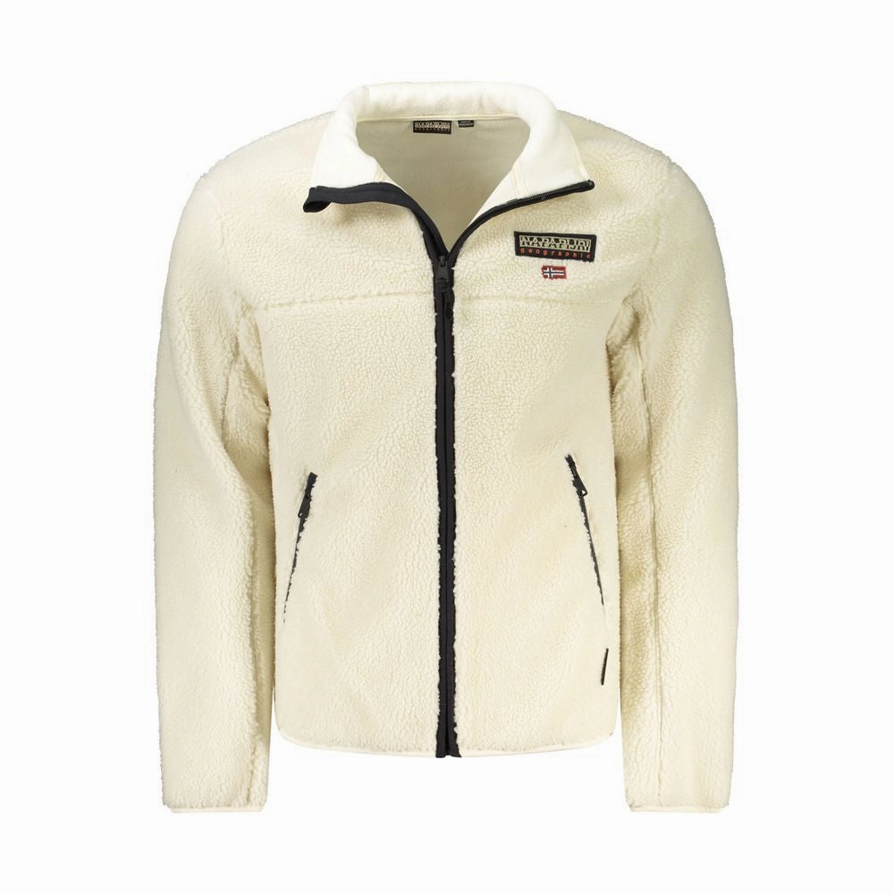 Napapijri White Polyester Men Jacket Best Cheap Jackets For Winter
