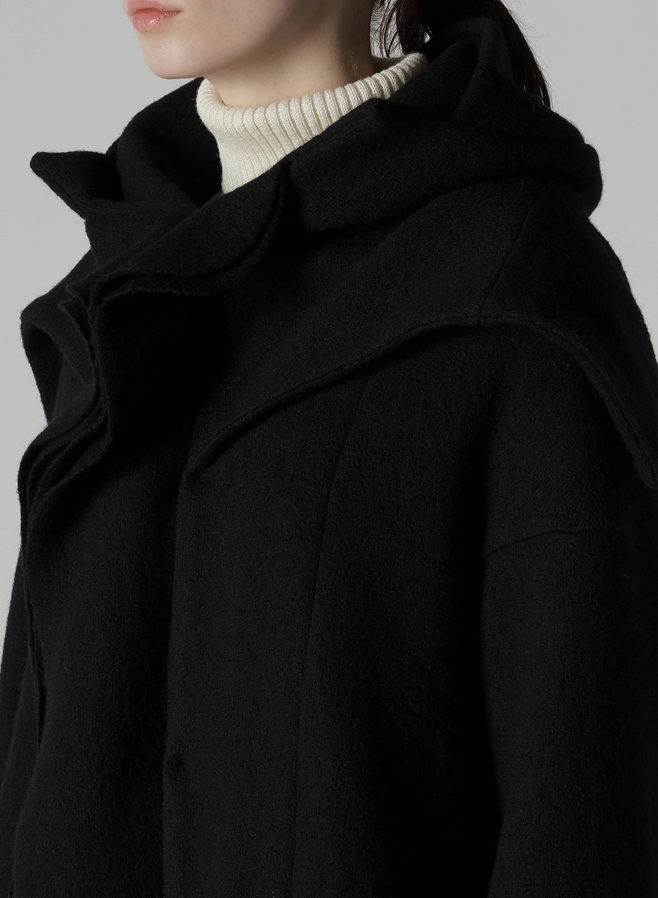 MILD JERSERY COMBINATION JACKET WITH HOOD Blue Jackets Seating