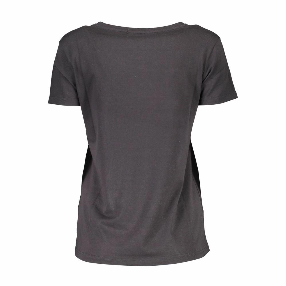 Oversized T Shirts Gym Scervino Street Black Cotton Women T-Shirt