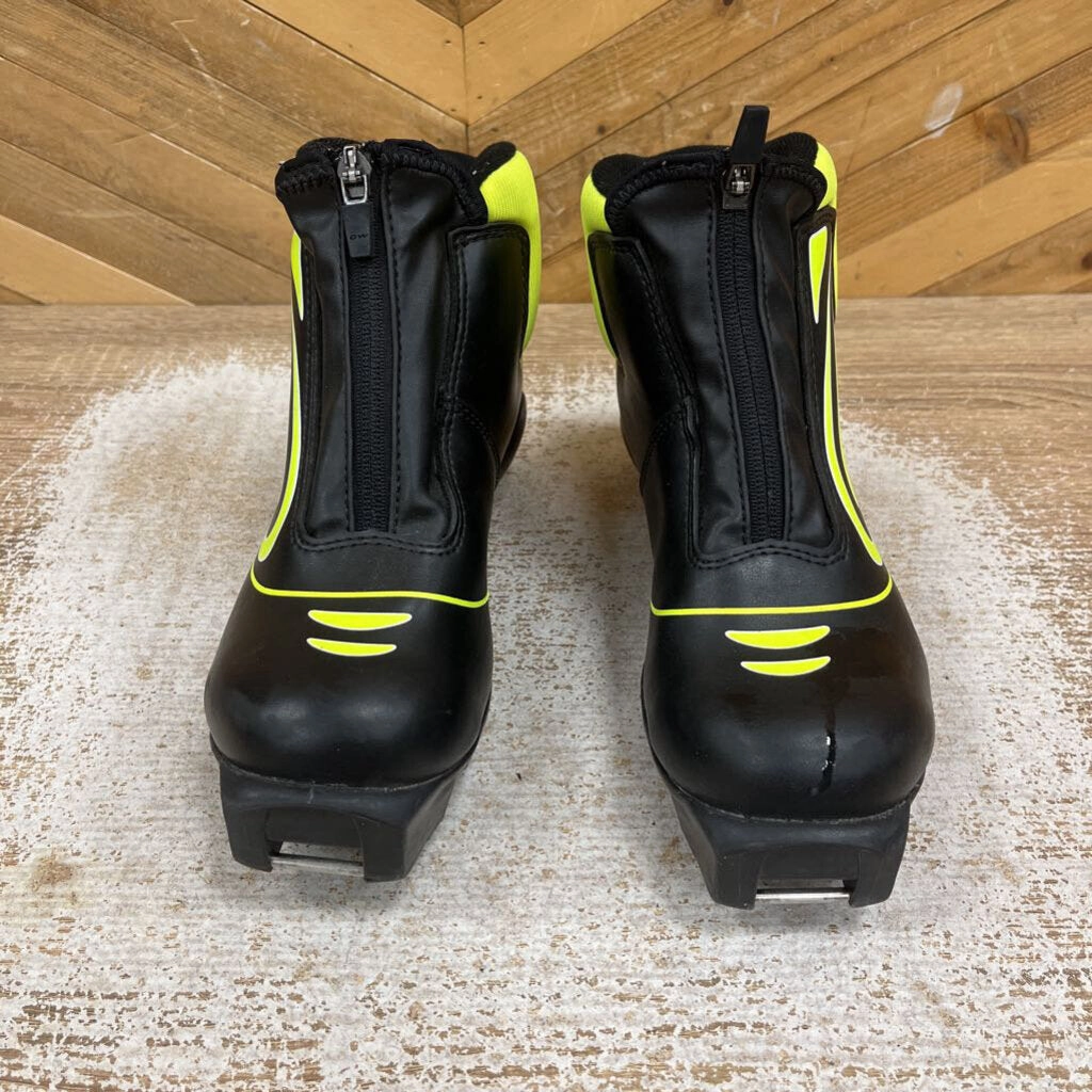 OW- Xalta Junior sns profil Black Cross Country Ski Boot - MSRP $160: Black / Yellow-children-3.5Y Giant Snow Boots