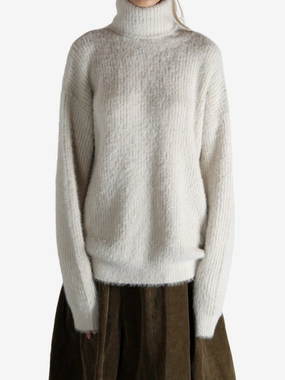 UMA WANG - Women High Neck Top Isle Knitwear