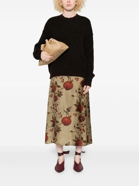 UMA WANG - Women Round Neck Top J Crew Homespun Knitwear