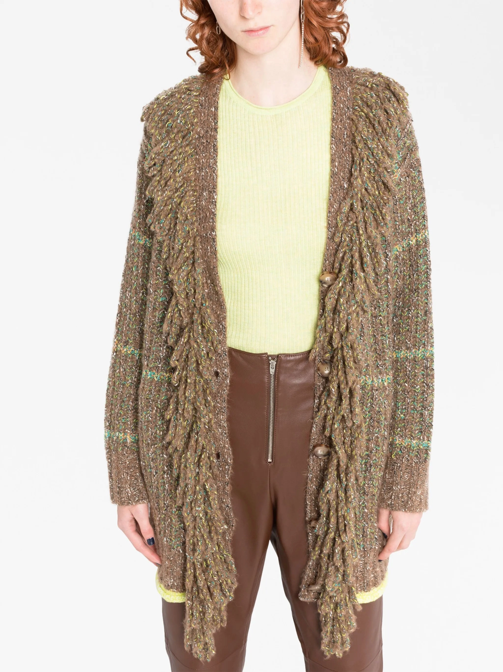 cable-knit tweed cardi-coat Fashion Winter Coats