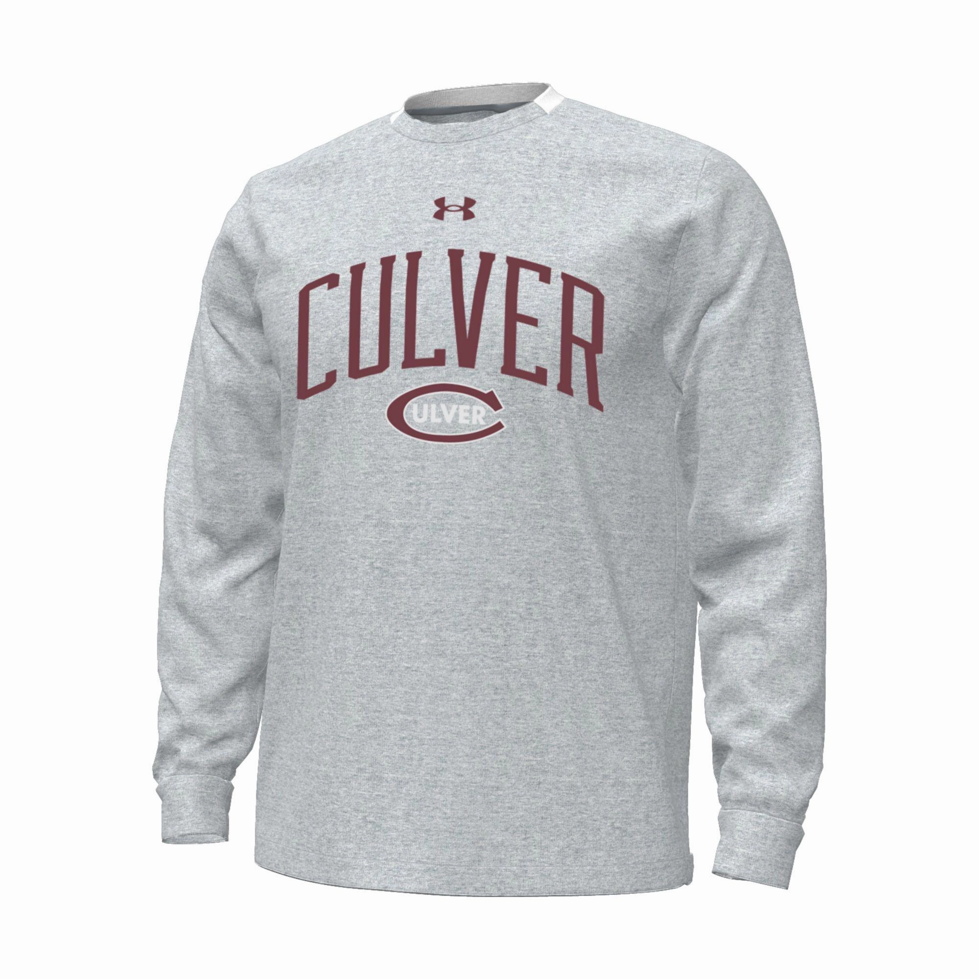 Winnie The Pooh Sweatshirts Under Armour Gameday Double Knit Fleece Crew - Steel Heather