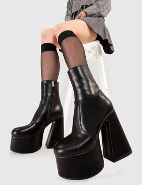 Under Cover Platform Ankle Boots Boots Heels Ankle