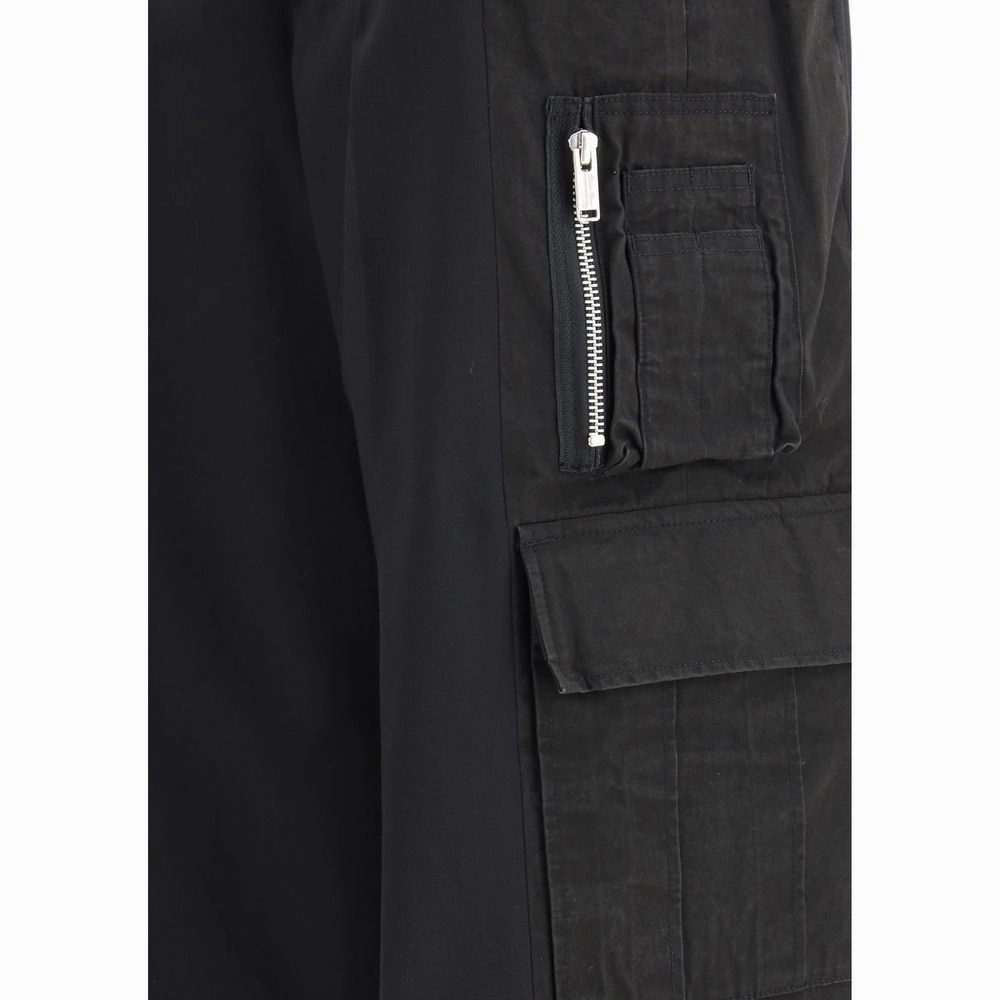 Faux Leather Cargo Pants Zara Undercover Black Polyester Cargo Pants