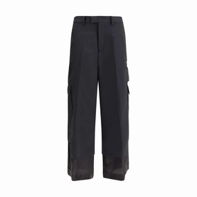 Alice And Olivia Cay Cargo Pants Undercover Black Polyester Cargo Pants