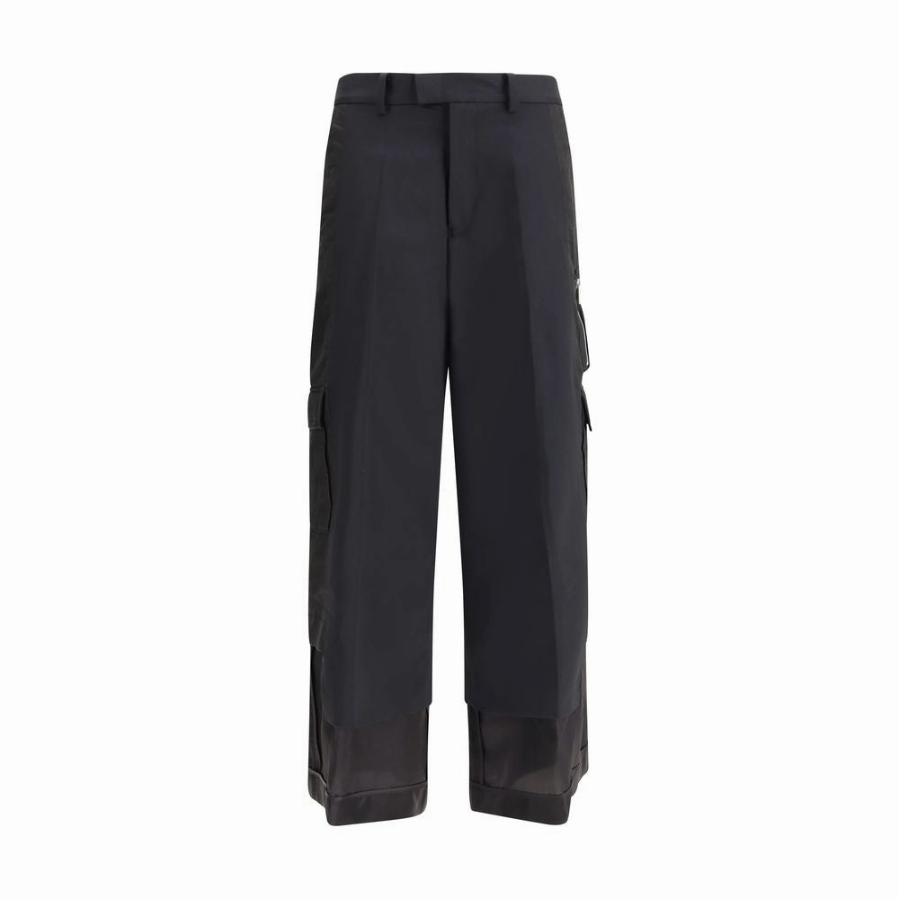 Undercover Black Polyester Cargo Pants Lab Cargo Pants