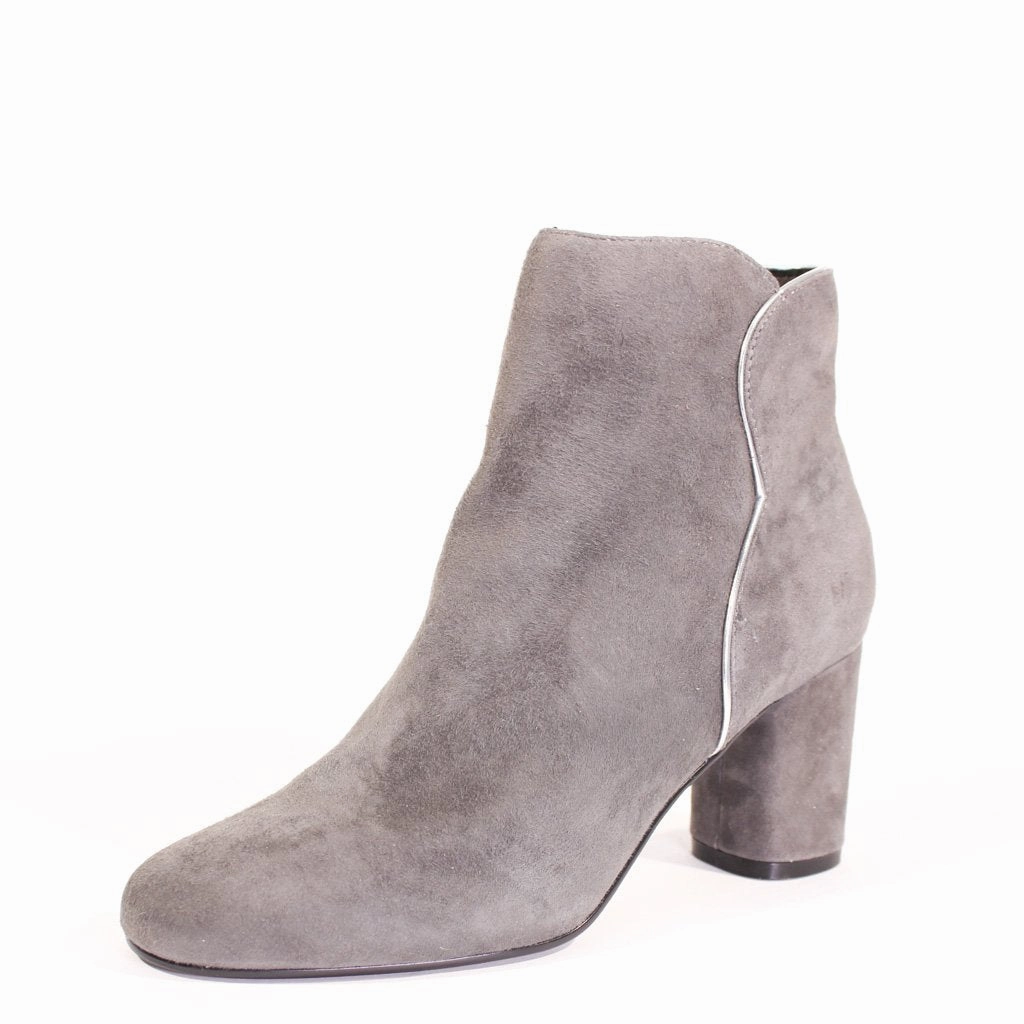 Tatiana Scallop Suede Booties Recycled Rubber Chelsea Boots