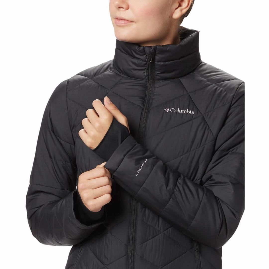 Columbia Women Black Heavenly Jacket Holloway Varsity Letterman Jackets