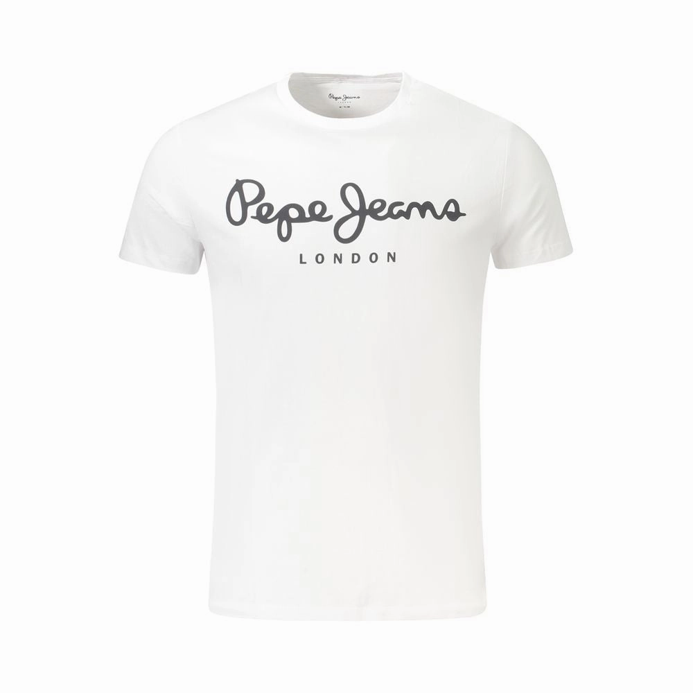 Roman Catholic T Shirts Pepe Jeans White Cotton Men TShirt