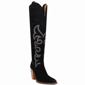 Leather Equestrian Boots Online Exclusive | Dingo | Primadonna Suede Leather Boot in Black **PREORDER
