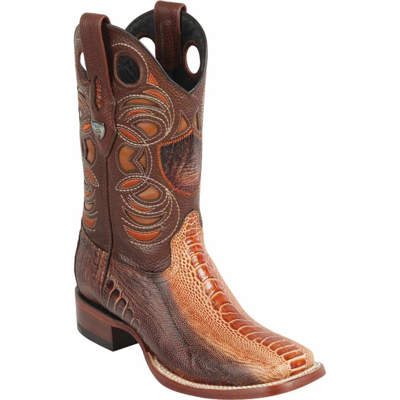 Boots Bates Tactical Men's Wild West Ostrich Leg Ranch Toe Boot 28240588