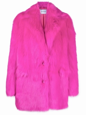 Man Coats Carter faux-fur blazer