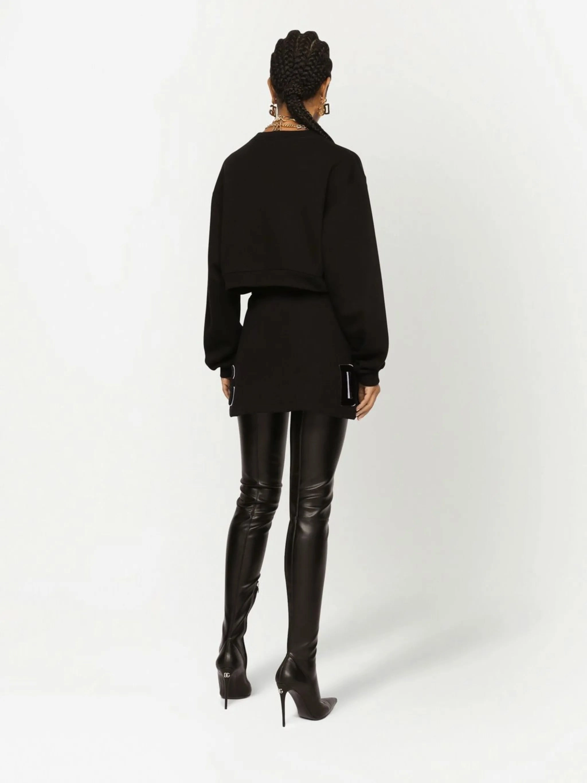 DG-logo cropped sweatshirt Best Graphic Sweatshirts