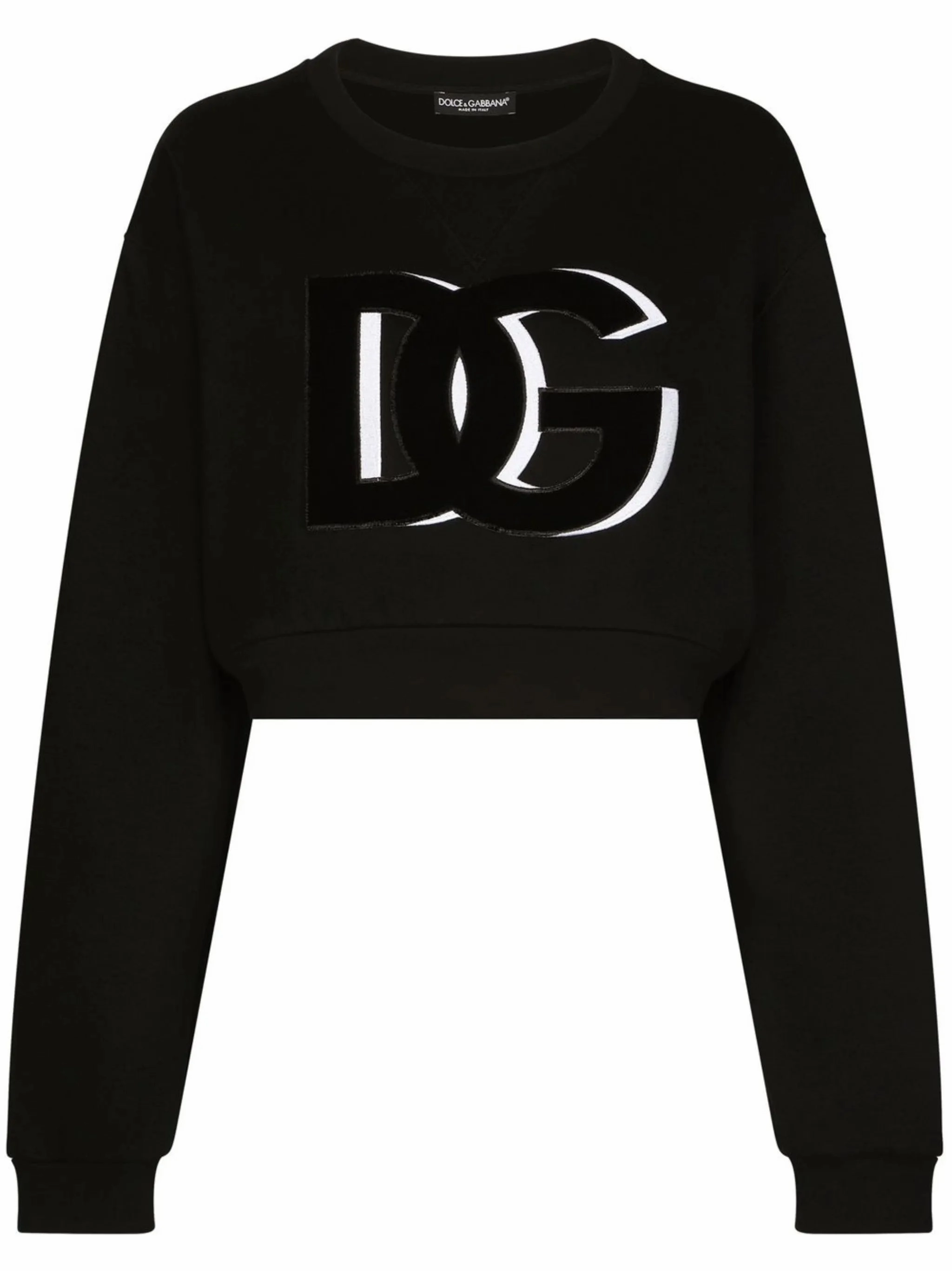 DG-logo cropped sweatshirt Cartoon Sweatshirts